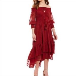 NWT Mulberry Red Chelsea Violet Boho Dress S